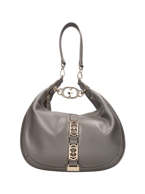 Borsa in pelle LA CARRIE | REALITY SHOULDER BAGGRIGIO